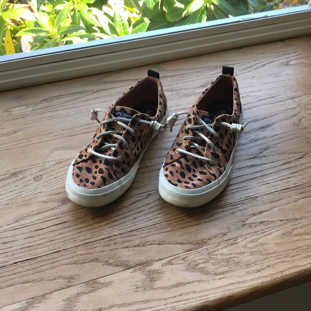 Speedy sport topsiders leopard print